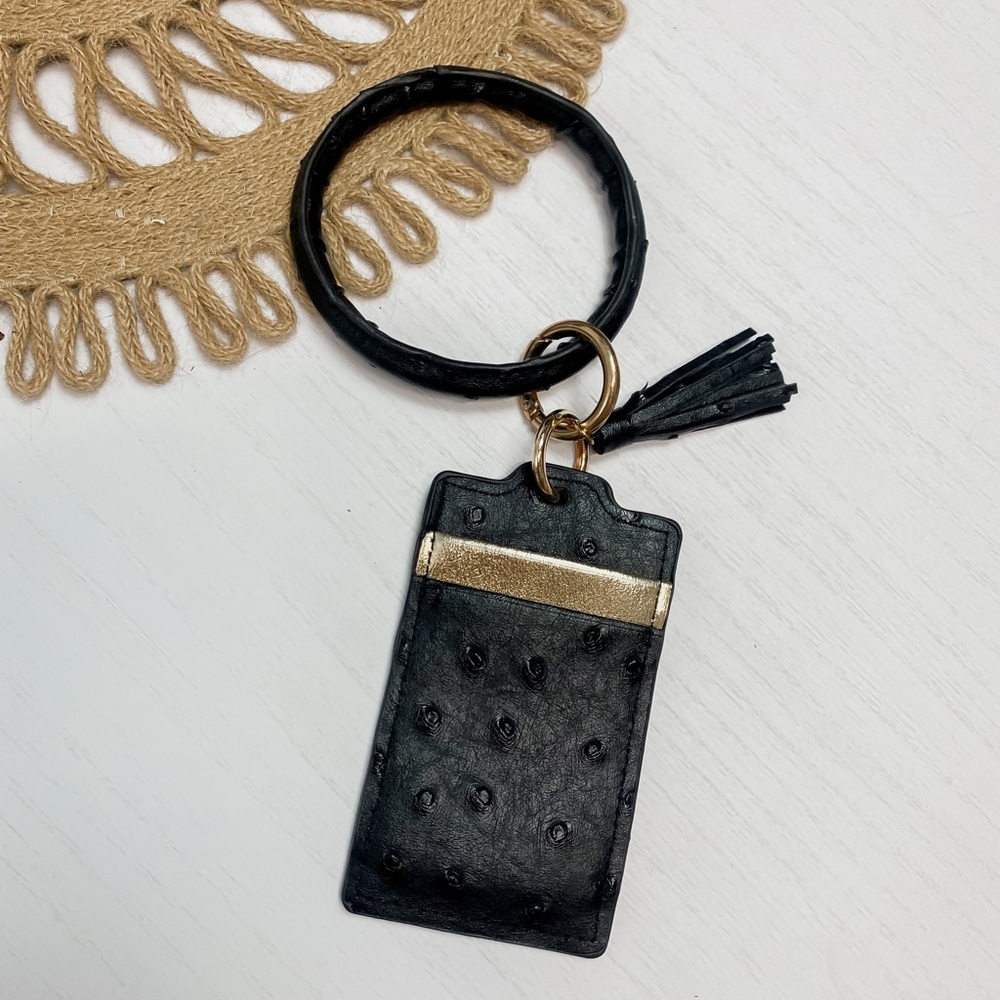 Black Card Hooded Wristlet